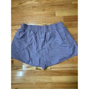 Morning Jelly Athletic Shorts Lilac Purple XXL Zipper Pockets Workout Gym